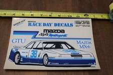MAZDA SPORTSCAR RACING STATIC CLING RACE DAY DECAL IMSA GTU MAZDA MOTORSPORTMX6 picture