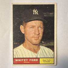 Topps 1961 Whitey Ford #160 New York Yankees Baseball Card Base Set picture