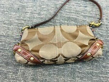 Coach 10730 Mini Carly Y2K Signature Monogram Demi Shoulder Bag Brown 3409217 picture