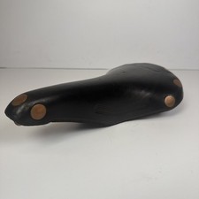 Vintage Brooks Professional Leather Bicycle Saddle Seat Made in England Black picture