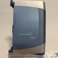 LeapFrog SchoolHouse Quantum Pad Interactive Learning System Blue Vintage 2002 picture