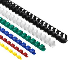 Plastic Binding Combs YOU PICK SIZE COLOR NEW Spiral bind Black Yellow Red picture