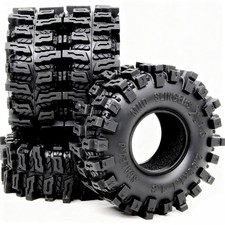 HOBBYSOUL 72mm RC 1.3 Tires Mud Slingers X 4-Pack For TRX4M SCX24 28/72 picture