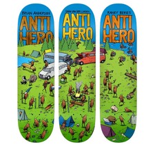 Anti Hero Todd Francis Art Roached Out II Series Full Set 3 Skateboard Decks picture