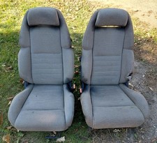 90-96 NISSAN 300ZX FRONT SEATS CLOTH CORES POWER LEFT MANUAL RIGHT Z32 OEM USED picture