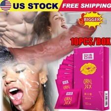 10~50PCS Oral Sex Condoms Cherry Flavor Latex Condones Sleeve Blowjob Sleeve picture