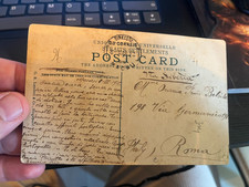 Straits Settlements sent from Macau Macao to Rome PC Javanese Woman feat picture