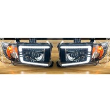 Pair For 2006-14 Honda Ridgeline Headlights Low Daytime Running Light Version picture