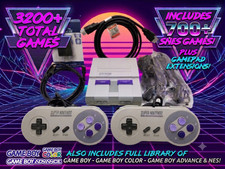 Authentic SNES Mini 3200+ Super Nintendo CLV-201 Classic SNES SEGA GBA GB & More picture
