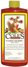Cole's Wild Bird Products Flaming Squirrel Seed Sauce 8oz Squirrel Deterrent picture