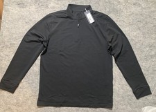 NWT Vineyard Vines Performance Club 1/4 Zip Men’s Size SMALL Jet Black NEW picture