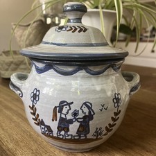 VTG French JPB Breton Pottery  Soup Tureen cookie jar Jean Paul Baudouin picture