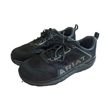 Ariat Outpace Black Safety Shoes Comp Toe Athletic Work Sneaker Size 12EE picture