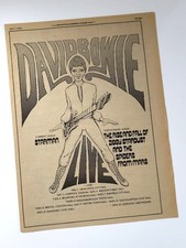 Official 1972 David Bowie Ziggy Stardust UK Tour + LP + Starman 7