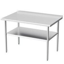 Derro Stainless Steel Table for Prep & Work, 30x48 in, Metal Commercial Heavy... picture