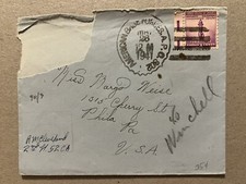 1941 US FORCES IN BERMUDA COVER WWII AMERICAN BASE FORCES picture