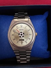 Seiko 1990 World Cup Stainless Steel Soccer Watch Vintage picture