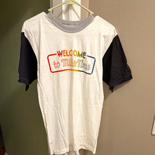 NOS VTG 80s Welcome to Miller Time Beer Raglan Shirt Short Sleeve Men’s Large picture