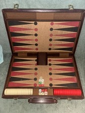 Vintage Backgammon Set with Case  picture