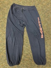 Illinois Fighting Illini Vintage Sweat Pants M Medium 1980's - BW picture