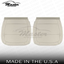 Fits 2013 - 2019 Ford Flex Left & Right Bottom Perf. Dune Tan Vinyl Seat Covers picture