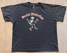VTG Social Distortion T-Shirt Mens 2XL Black Music Rock Skelly Punk Streetwear picture