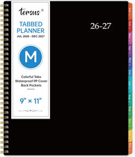 2026-2027 Monthly Planner 9x11 Large Jul 2026-Dec 2027 18 Month Tabbed Agenda Po picture