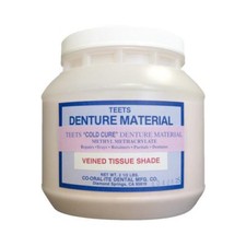 Teets Denture Material ColdCure Powder Veined Tissue Shade 2.5lb 8202 picture