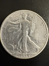 1944-D Walking Liberty Half Dollar - Very Fine (VF) Details 90% Silver picture