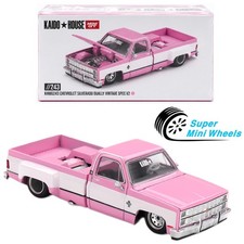 Mini GT x Kaido House 1:64 Chevrolet Silverado Dually Vintage Spec V2 Pink #243 picture