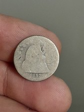 1857- P Seated Liberty Dime picture