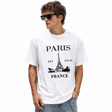 Paris France EST 1598 Vintage City Graphic T-Shirt Travel Paris France Tee picture