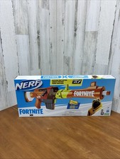 Nerf Fortnite HR Dart Blaster Ruff Wrap Design 6-Dart Elite Clip Fire New picture