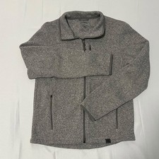 L.L.Bean Men's Small Gray Heather 1/4 Zip Pullover 100% Polyester Outdoor picture