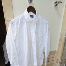 Kamakura Maker's Shirt Tokyo Slim Fit White Spread Kersey 39/83 picture