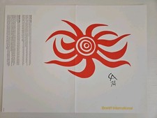 Alexander Calder Braniff International Menu Cover 1974 Flying Colors 