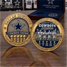 Dallas Cowboys Legends Collection Commemorative Gold Plated Coin picture