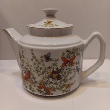 Ecstasy By The Shafford Co Vtg Butterfly Tea Pot -Made In Japan High Tea English picture