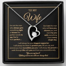 To My Wife Necklace, Gift For Wife, Anniversary Gift For Wife, Necklace For Wife picture
