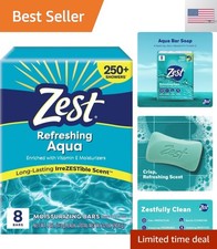 8-Bar Bath Size Soap, Aqua, 4 Ounce per bar, 8 bars, 32 Ounce picture