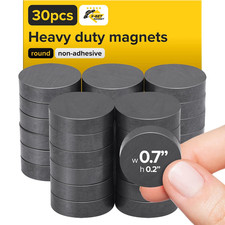 Strong Ceramic Round Magnets, 0.7x0.2 (18x5mm), 30 Pcs picture