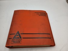 ALLIS CHALMERS F50-PS INDUSTRIAL FORKLIFT TRUCK MAINTENANCE REPAIR MANUAL BINDER picture