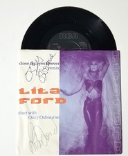 Ozzy Osbourne & Lita Ford SIGNED Close My Eyes Forever 7