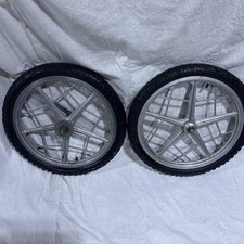 Vintage Mongoose Motomag II Chatsworth BMX Wheel Set BMX Products W/ Tires Look picture