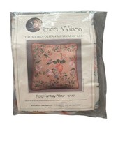 Vintage Erica Wilson Needlepoint Kit Floral Fantasy Pillow 16”x16” MMA Unopened picture