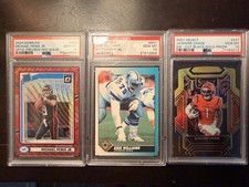 Lot Of 3 Psa Graded 10 Football Cards picture