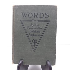 1911 Antique Words Their Spelling Pronunciation Definition Hardcover Gregg Book picture