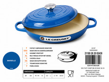 Le Creuset Signature Shallow Casserole Braiser 2.25 Qt — Marseille (Blue)  picture