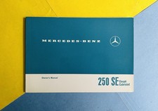 Vtg 1966 MERCEDES BENZ 250SE  COUPE /CONVERTIBLE OWNERS MANUAL English ORIGINAL picture