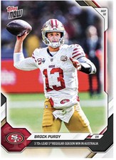 2026 Topps Now NFL #4 Brock Purdy San Francisco 49ers PRESALE picture